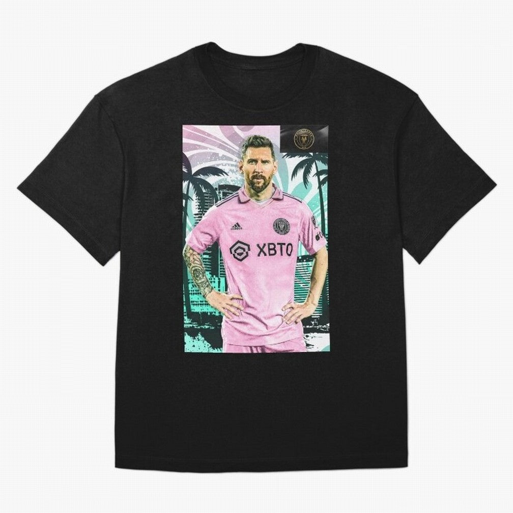 Messi Intermiami FC Classic T-Shirt Keep the Match Day Mood of Global Football Passion for FIFA World Cup 2026 USA Canada Mexico, Capturing Messi, Neymar and Mbappe, France and Portugal, Championship Spirit, Famous Goals, Roaring Crowds and