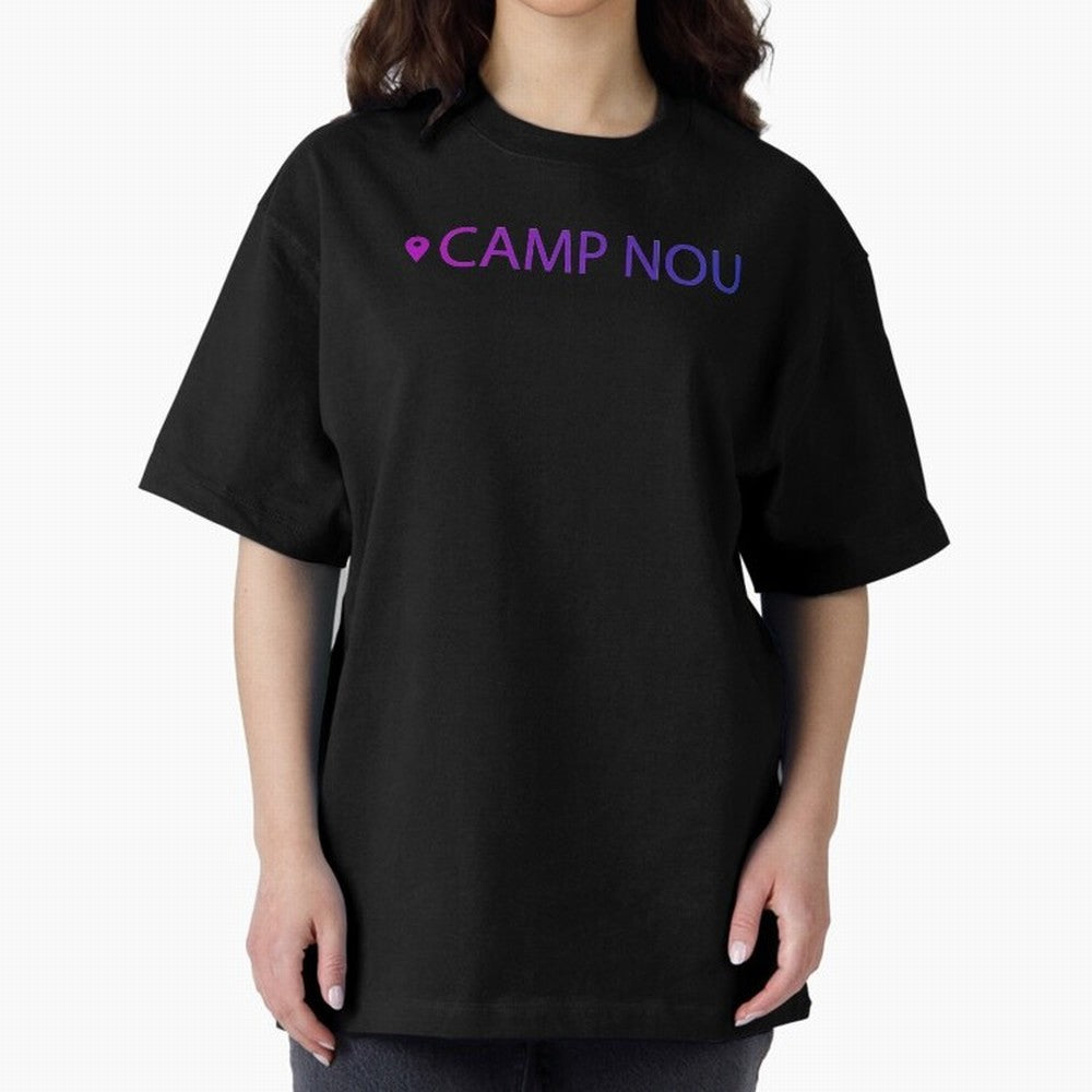 Camp Nou Barcelona Stadium Location Print Classic T-Shirt Celebrate the Magic of Global Football Passion for FIFA World Cup 2026, Celebrating Cristiano Ronaldo, Spain, Supporter Pride, Iconic Celebrations, Legendary Names and Global Match Day