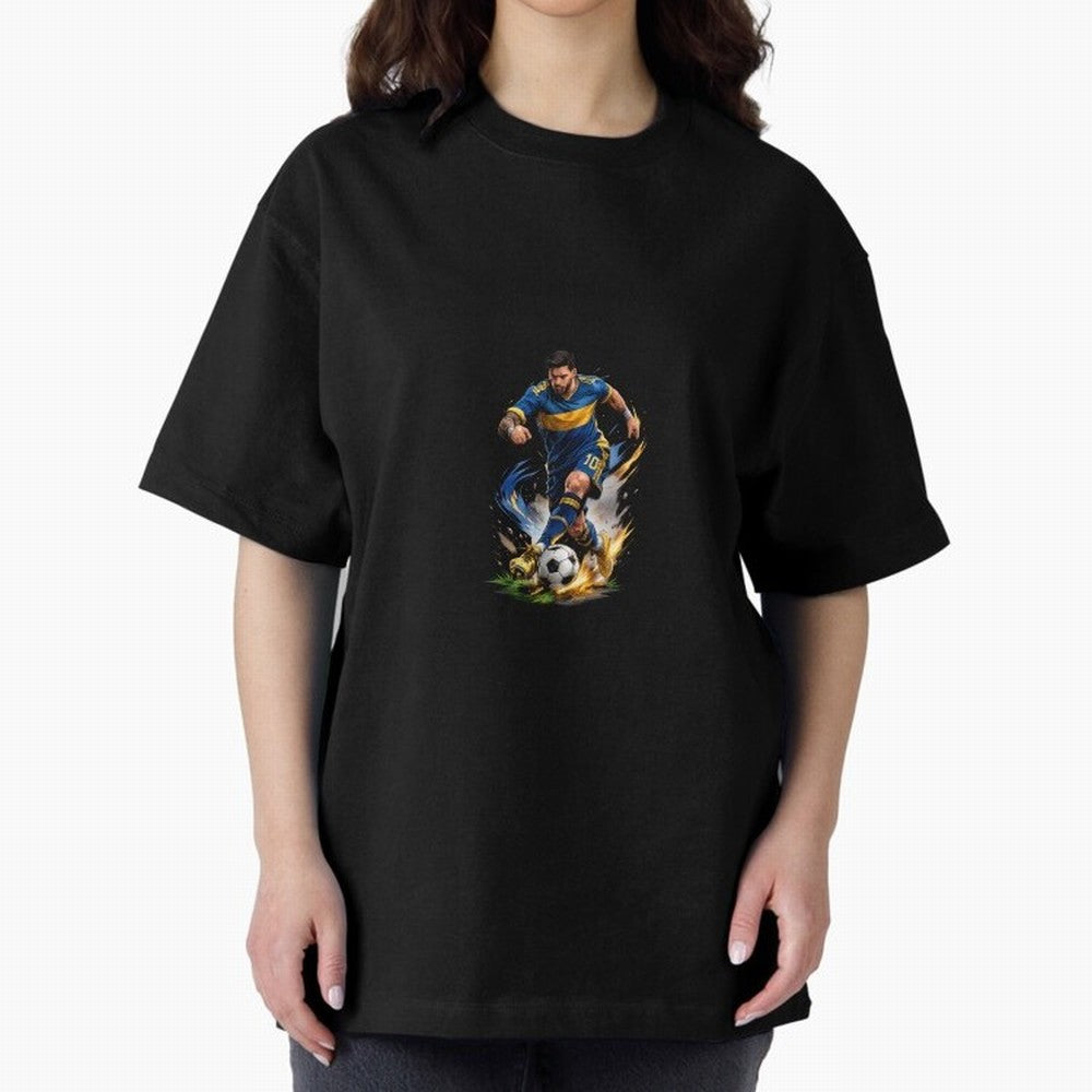 The Great Footballer Oversized T-Shirt Share the Excitement of FIFA World Cup 2026 for Fans of Messi, CR7 and Mbappe and Argentina, Bringing Supporter Pride, Iconic Celebrations, Legendary Names and Global Match Day Energy; Created for Match Day