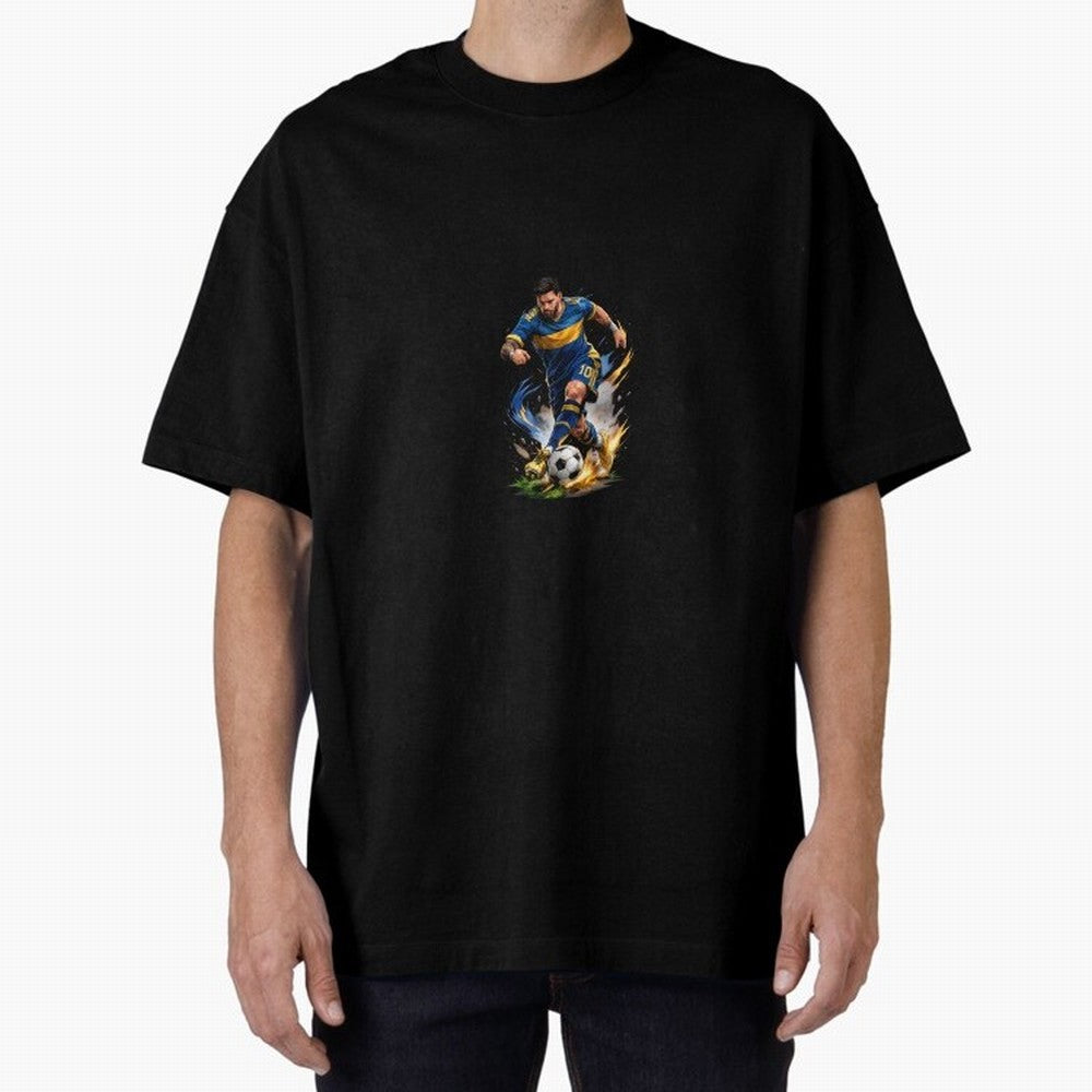 The Great Footballer Oversized T-Shirt Share the Excitement of FIFA World Cup 2026 for Fans of Messi, CR7 and Mbappe and Argentina, Bringing Supporter Pride, Iconic Celebrations, Legendary Names and Global Match Day Energy; Created for Match Day