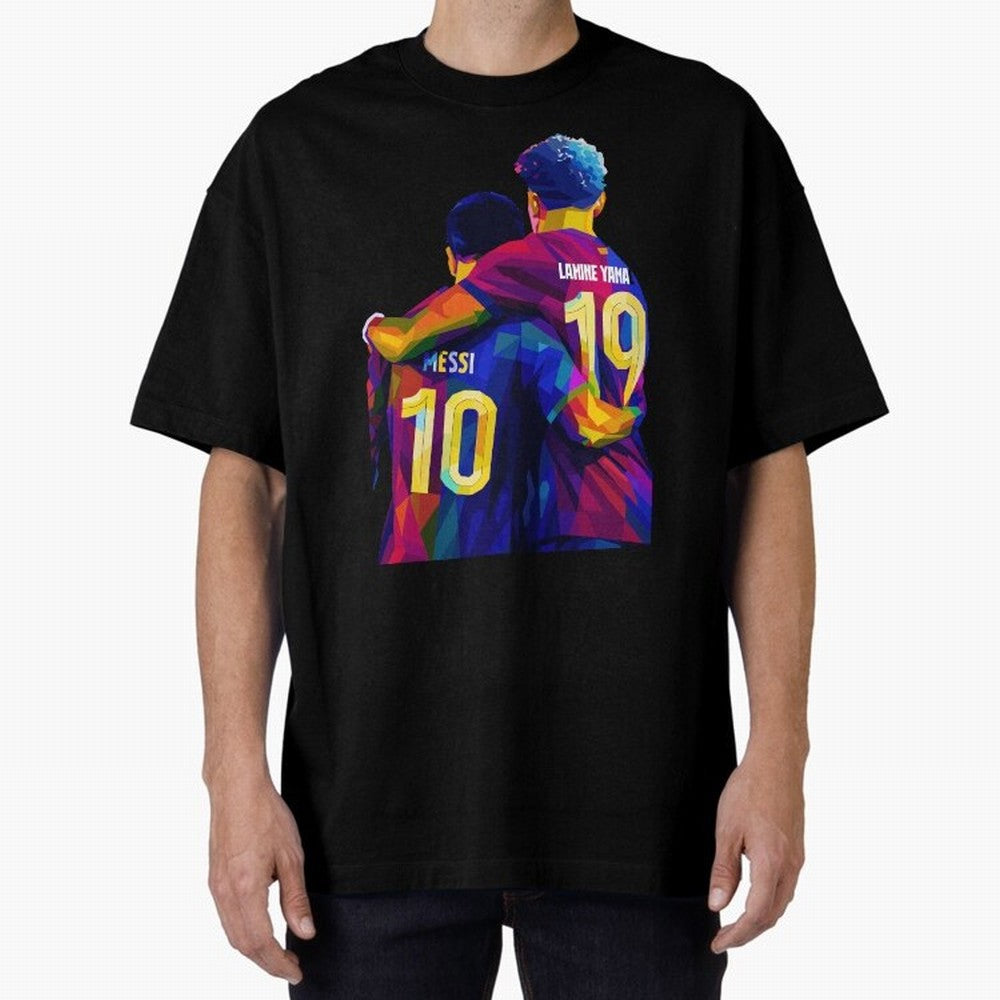 Lionel Messi and Foster child Wpap Art Classic T-Shirt Relive Match Day Hype around FIFA World Cup 2026, Haaland and Mbappe, Germany, Global Supporter Spirit, Legendary Goals, National Colors and Tournament Celebration; Ideal for Football Dads,