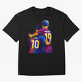 Lionel Messi and Foster child Wpap Art Classic T-Shirt Relive Match Day Hype around FIFA World Cup 2026, Haaland and Mbappe, Germany, Global Supporter Spirit, Legendary Goals, National Colors and Tournament Celebration; Ideal for Football Dads,