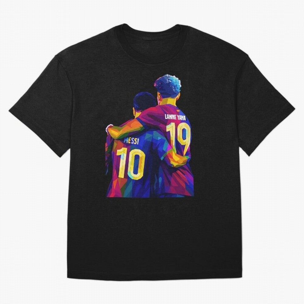 Lionel Messi and Foster child Wpap Art Classic T-Shirt Relive Match Day Hype around FIFA World Cup 2026, Haaland and Mbappe, Germany, Global Supporter Spirit, Legendary Goals, National Colors and Tournament Celebration; Ideal for Football Dads,