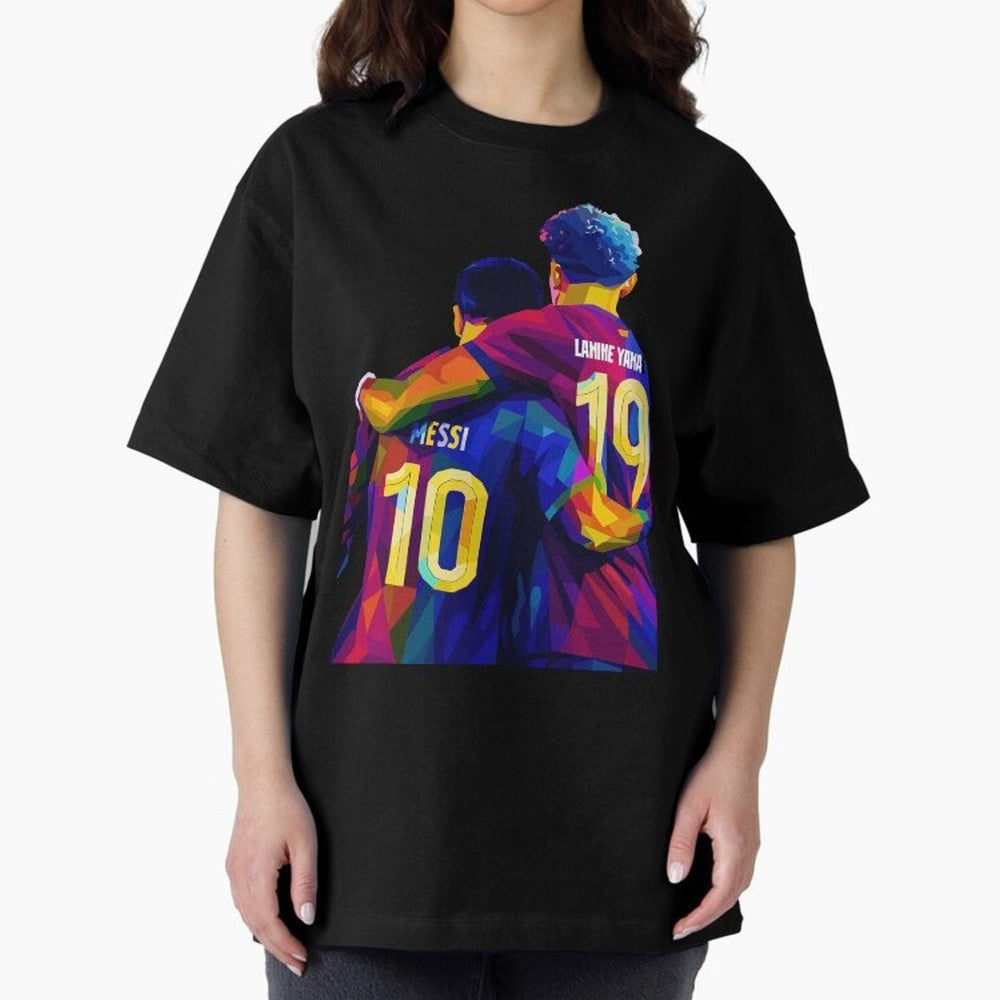 Lionel Messi and Foster child Wpap Art Classic T-Shirt Relive Match Day Hype around FIFA World Cup 2026, Haaland and Mbappe, Germany, Global Supporter Spirit, Legendary Goals, National Colors and Tournament Celebration; Ideal for Football Dads,