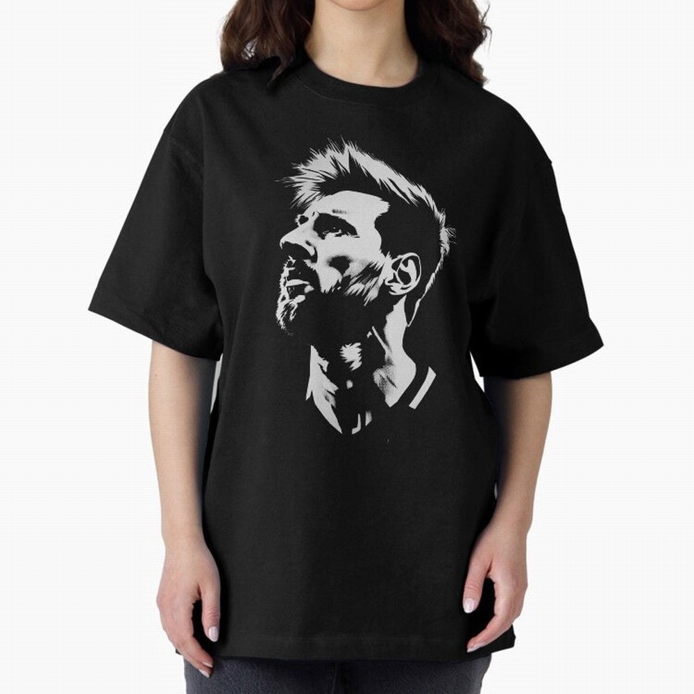 Messi Stencil Graphic poster design Classic T-Shirt Celebrate Football Heritage in FIFA World Cup 2026 USA Canada Mexico Built around Messi, Netherlands Energy, Champion Mindset, Group Stage Buzz, Knockout Tension and Passionate Fan Culture; Made