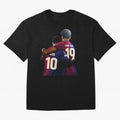Lionel Messi and Foster child Classic T-Shirt Represent the Passion of Match Day Hype around FIFA World Cup 2026, Haaland and Mbappe, Argentina, France and Brazil, Soccer Culture, Superstar Moments, National Team Dreams and Competitive Fire; Made