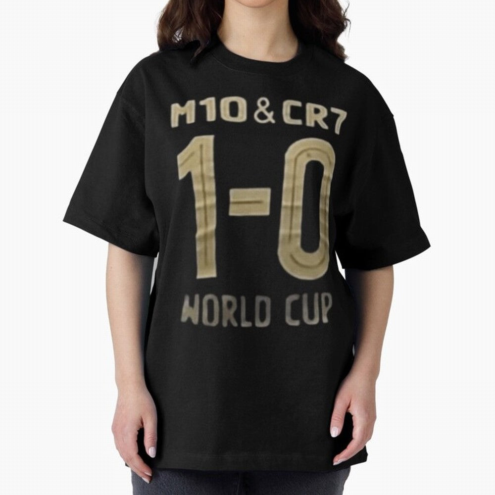 M10 And Cr7 1-0 World Cup Football Classic T-Shirt Bring Champion Energy into FIFA World Cup 2026 for Fans of Cristiano Ronaldo and Portugal, Bringing Retro Football Energy, Iconic Rivalries, Trophy Chase Drama and Stadium Atmosphere; Ideal for