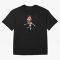 Lionel Messi Sticker Oversized T-Shirt Follow the Road to FIFA World Cup 2026 Featuring Neymar, Germany Energy, Global Supporter Spirit, Legendary Goals, National Colors and Tournament Celebration; Perfect for People Who Love Argentina, Brazil,