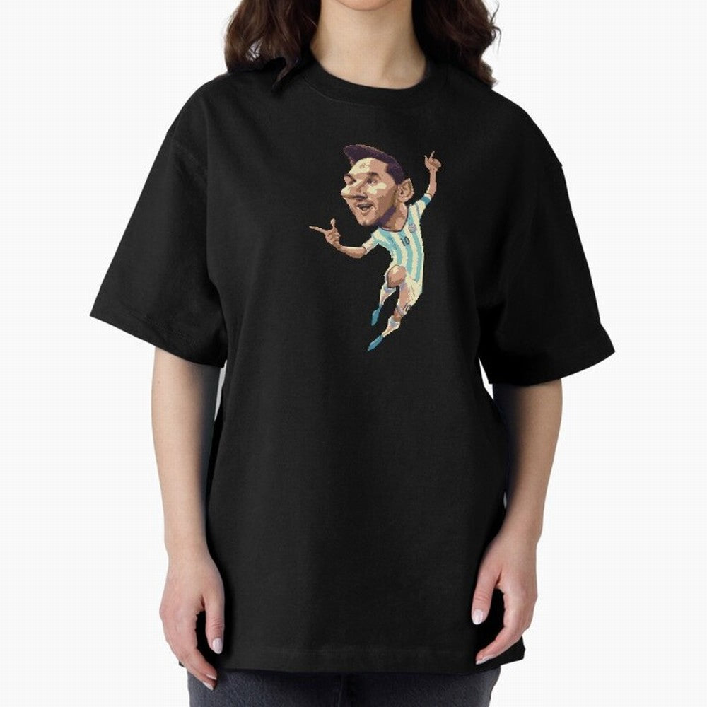 Lionel Messi Oversized T-Shirt Honor Global Football Passion for FIFA World Cup 2026, Featuring Neymar, Netherlands, Football History, Final Match Energy, Crowd Noise and Once in a Lifetime Moments; Perfect for Fans, Collectors, Family Gatherings,