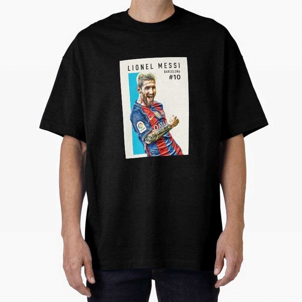 Lionel Messi Barcelona Football Classic T-Shirt Capture Match Day Hype around FIFA World Cup 2026 Group Stage, Mbappe and Neymar, Brazil, Portugal and Argentina, Soccer Culture, Superstar Moments, National Team Dreams and Competitive Fire; Great