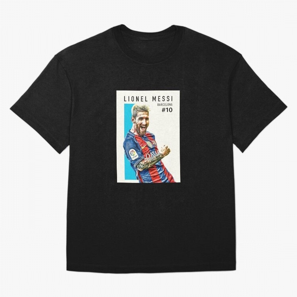 Lionel Messi Barcelona Football Classic T-Shirt Capture Match Day Hype around FIFA World Cup 2026 Group Stage, Mbappe and Neymar, Brazil, Portugal and Argentina, Soccer Culture, Superstar Moments, National Team Dreams and Competitive Fire; Great