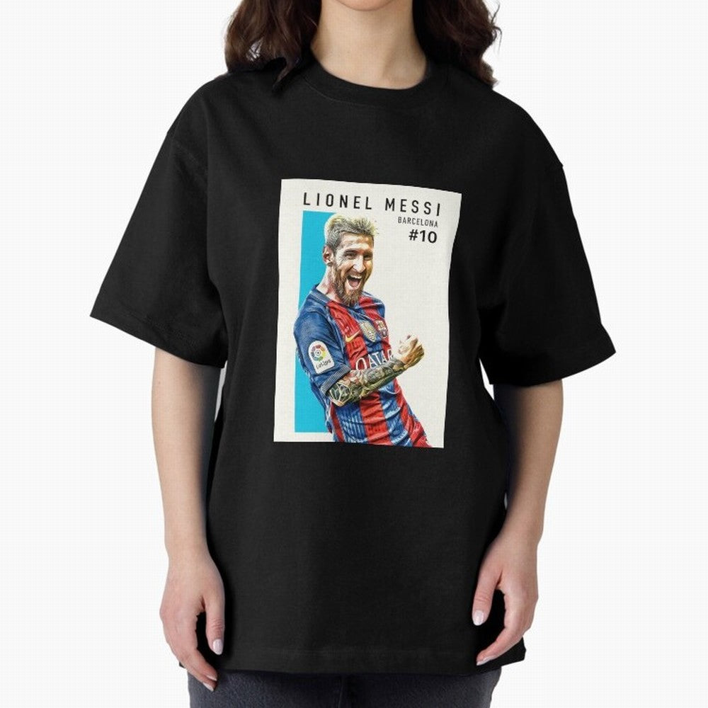 Lionel Messi Barcelona Football Classic T-Shirt Capture Match Day Hype around FIFA World Cup 2026 Group Stage, Mbappe and Neymar, Brazil, Portugal and Argentina, Soccer Culture, Superstar Moments, National Team Dreams and Competitive Fire; Great