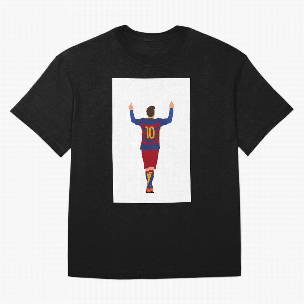 Lionel Messi - FC Barcelona Essential T-Shirt Honor Global Football Passion for FIFA World Cup 2026, Inspired by Messi and Cristiano Ronaldo, Portugal, Sports Nostalgia, International Competition, Famous Players and Unforgettable Victories; Perfect
