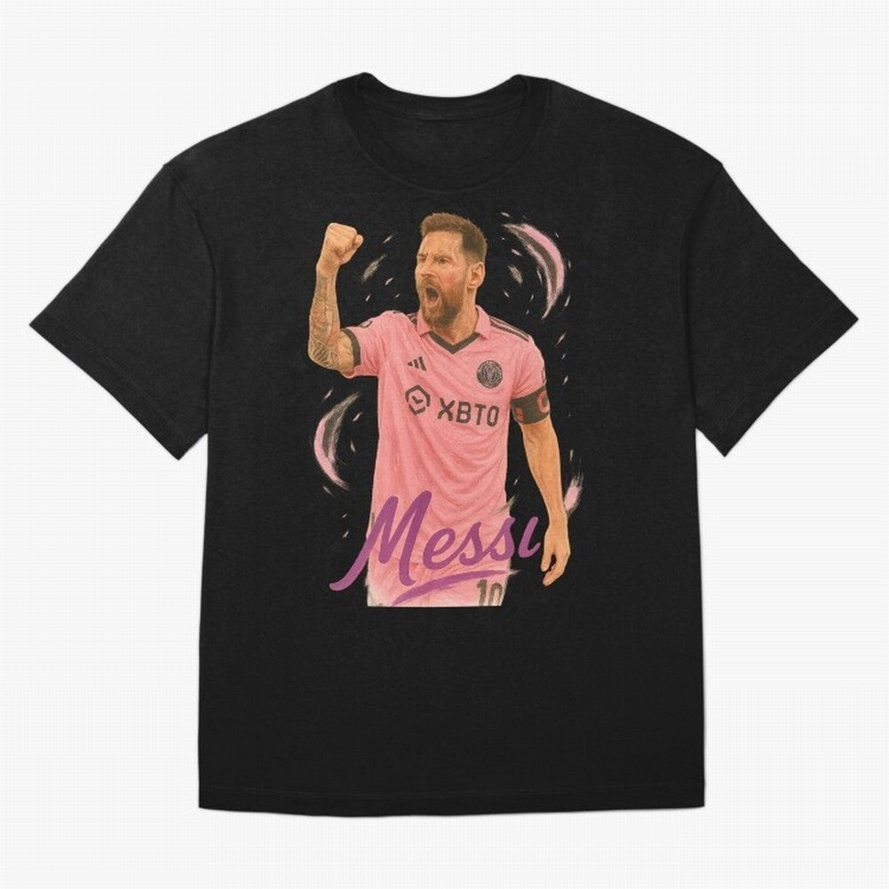 Argentina World Champs Messi Number Oversized T-Shirt Bring a Vintage Feel to Global Football Passion for FIFA World Cup 2026, Centered on Messi, CR7 and Mbappe, Netherlands, Soccer Culture, Superstar Moments, National Team Dreams and Competitive
