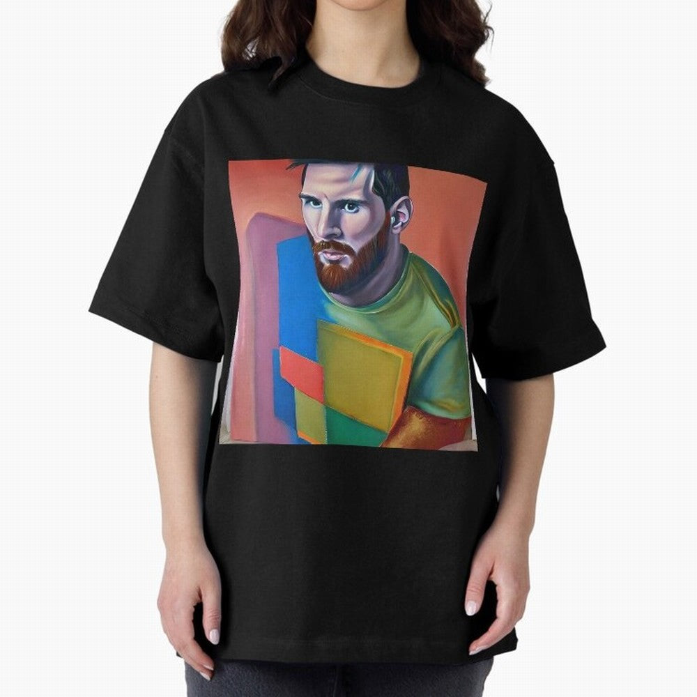 Lionel Oversized T-Shirt Show Championship Spirit for FIFA World Cup 2026 Group Stage Featuring Mbappe, France Energy, Worldwide Fan Energy, Dramatic Goals, Stadium Lights and Championship Celebrations; Ideal for Fans Who Follow Messi, Cristiano
