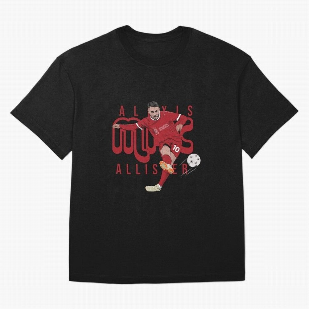 Alexis Mac Allister Liverpool Classic T-Shirt Feel Match Day Hype around FIFA World Cup 2026 USA Canada Mexico, Mbappe, Brazil, Goal Celebration Energy, Supporter Heritage, Football Icons and Worldwide Tournament Joy; Ideal for Fans Who Follow