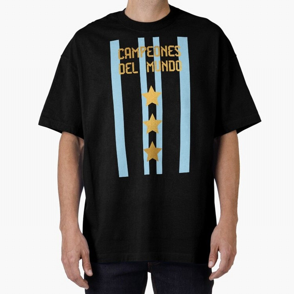 Argentina Jersey 3 Stars World Champions Classic T-Shirt Build Global Football Passion for FIFA World Cup 2026 USA Canada Mexico, Inspired by Cristiano Ronaldo, Haaland and CR7, Brazil, Portugal and Argentina, Tournament Hype, Historic Matchups,