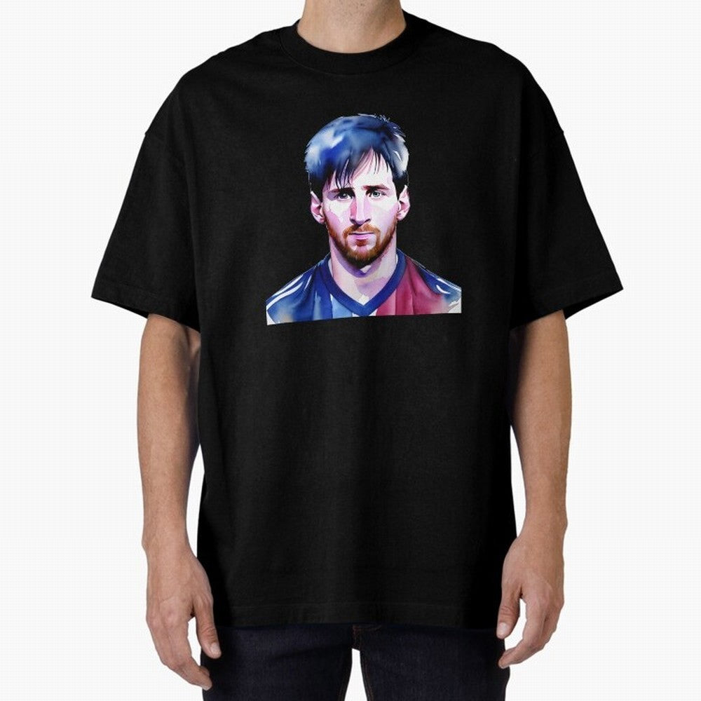 Leo Messi Watercolor | Argentina flag Classic T-Shirt Celebrate Football Heritage in Global Football Passion for FIFA World Cup 2026, Inspired by Messi, Argentina, Sports Nostalgia, International Competition, Famous Players and Unforgettable