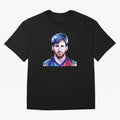 Leo Messi Watercolor | Argentina flag Classic T-Shirt Celebrate Football Heritage in Global Football Passion for FIFA World Cup 2026, Inspired by Messi, Argentina, Sports Nostalgia, International Competition, Famous Players and Unforgettable