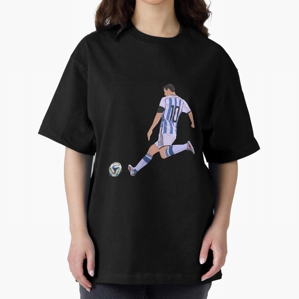 Messi Oversized T-Shirt Relive Global Football Passion for FIFA World Cup 2026 Group Stage, Made for Neymar, Brazil, Champion Mindset, Group Stage Buzz, Knockout Tension and Passionate Fan Culture; Great for Watch Parties, Sports Bars, Family