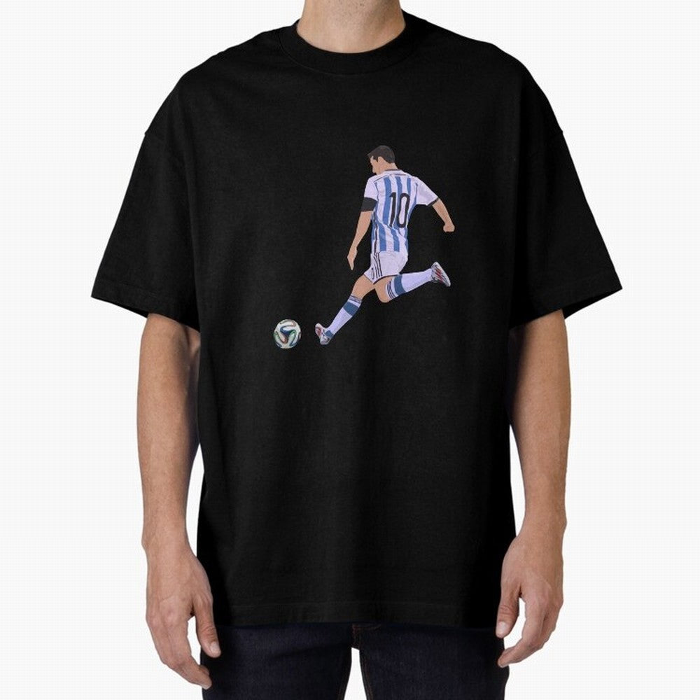 Messi Oversized T-Shirt Relive Global Football Passion for FIFA World Cup 2026 Group Stage, Made for Neymar, Brazil, Champion Mindset, Group Stage Buzz, Knockout Tension and Passionate Fan Culture; Great for Watch Parties, Sports Bars, Family
