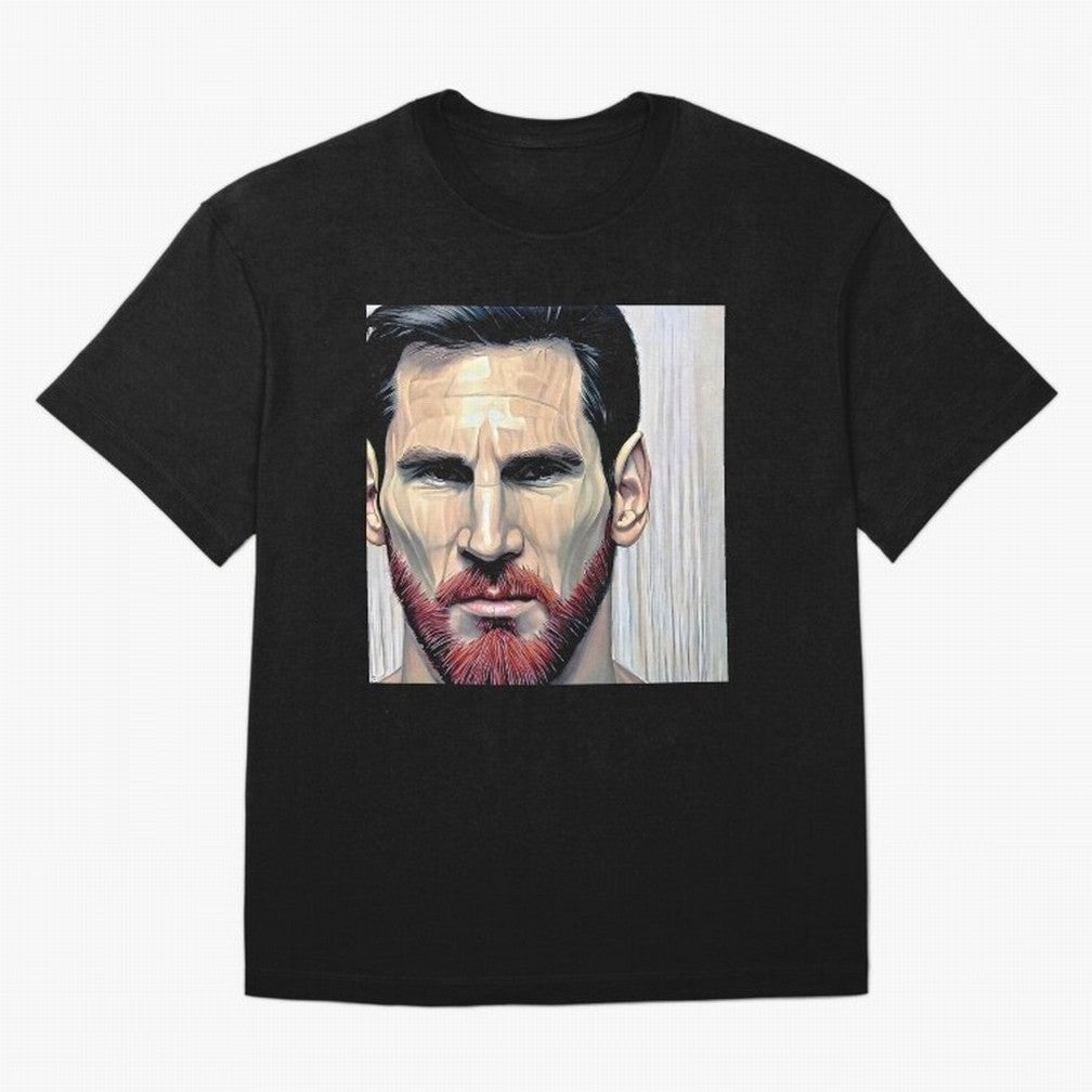 Cartoon-like Messi Oversized T-Shirt Bring International Match Energy to Match Day Hype around FIFA World Cup 2026 USA Canada Mexico, Neymar, Haaland and Cristiano Ronaldo, Brazil, Portugal and Argentina, Supporter Pride, Iconic Celebrations,