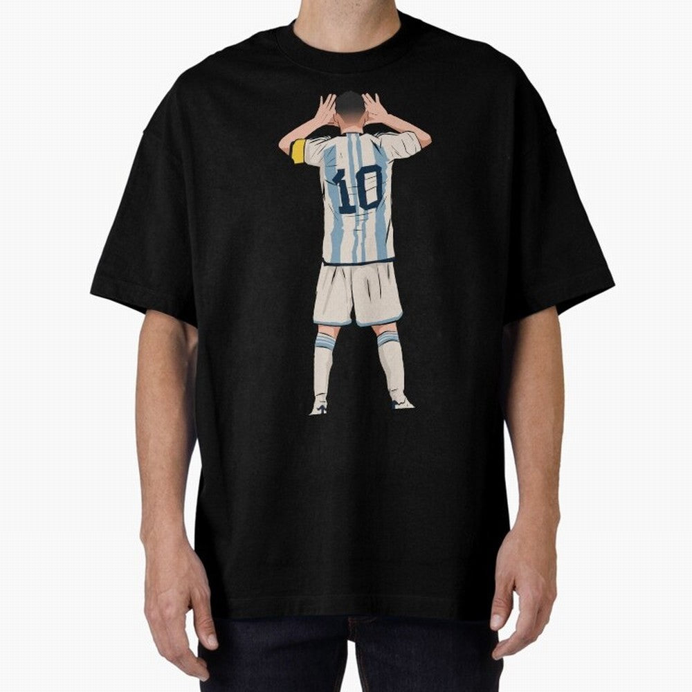 Lionel Messi Oversized T-Shirt Get Ready for FIFA World Cup 2026 Group Stage for Fans of Mbappe and Neymar and Brazil, Portugal and Argentina, Bringing Supporter Pride, Iconic Celebrations, Legendary Names and Global Match Day Energy; Made for Die