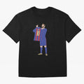 Messi minimalist design Oversized T-Shirt Step into FIFA World Cup 2026 Spirit, Built around Brazil, CR7, Classic Soccer Heritage, Championship Pressure, Fan Loyalty and International Pride; Great for Supporters Who Love Legendary Players, National