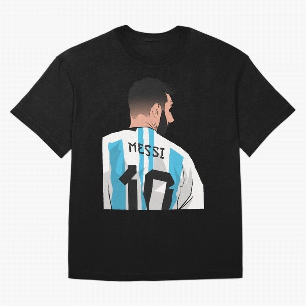 Messi Oversized T-Shirt Share FIFA World Cup 2026 Group Stage Highlighting Mbappe, Portugal Energy, Sports Nostalgia, International Competition, Famous Players and Unforgettable Victories; Made for Collectors Who Enjoy Iconic Players, Country