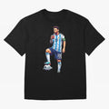Messi in an illustrated style drinking mate ¨C The Goat Phone Case design Classic T-Shirt Experience the Global Stage of Match Day Hype around FIFA World Cup 2026 Group Stage, Messi and Cristiano Ronaldo, Portugal, Spain and Germany, Fan Favorite