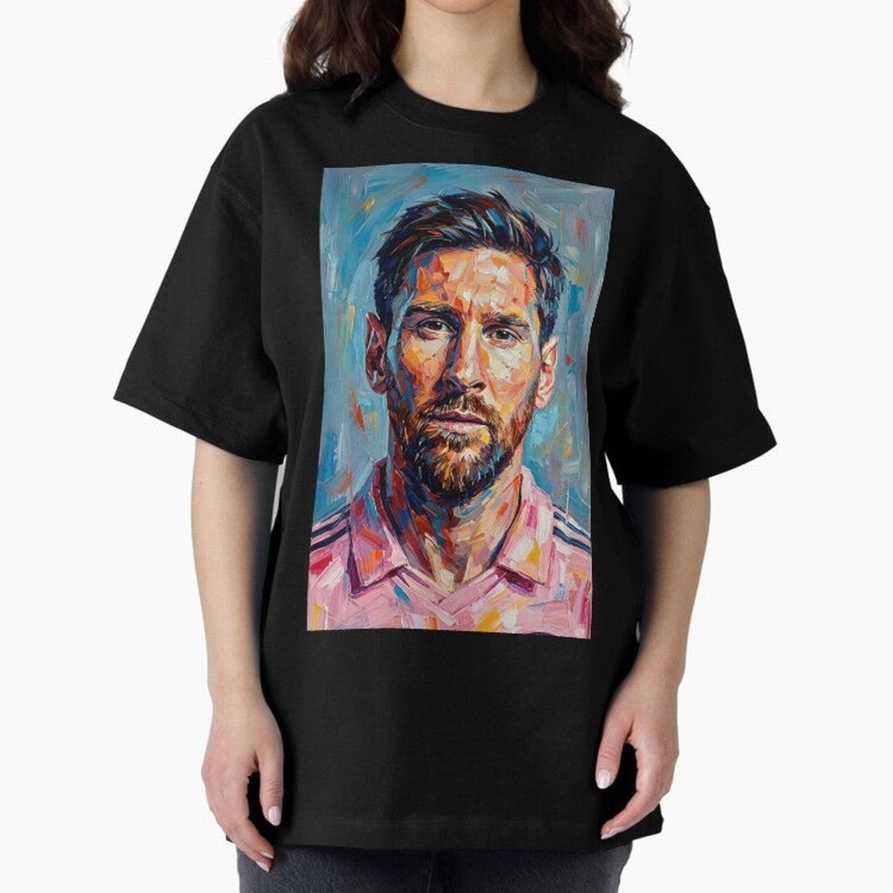 Portrait Painting of Lionel Messi Classic T-Shirt Enjoy the Biggest Football Party of the FIFA World Cup 2026 USA Canada Mexico Journey through Messi, Neymar and Mbappe Highlights, Portugal, Spain and Germany Pride, Game Day Rituals, Football