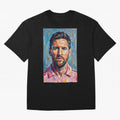 Portrait Painting of Lionel Messi Classic T-Shirt Enjoy the Biggest Football Party of the FIFA World Cup 2026 USA Canada Mexico Journey through Messi, Neymar and Mbappe Highlights, Portugal, Spain and Germany Pride, Game Day Rituals, Football