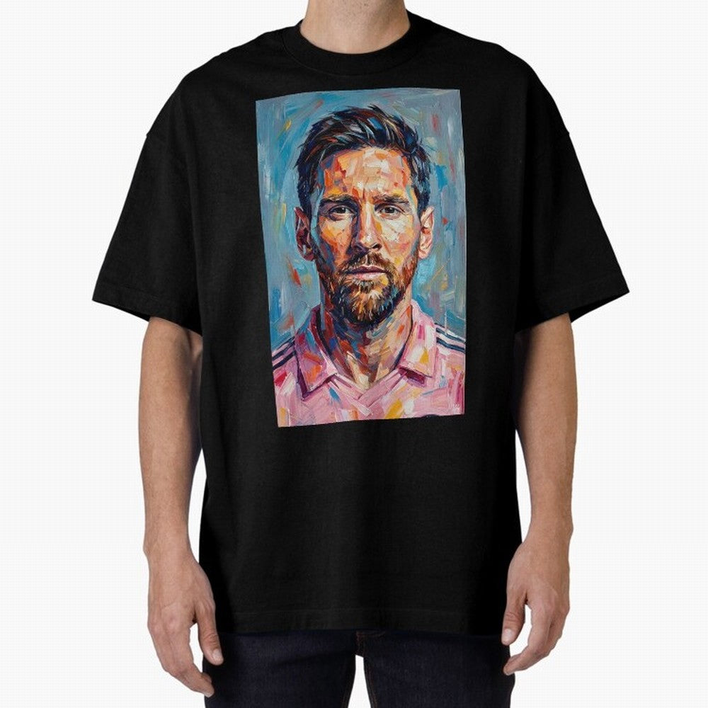 Portrait Painting of Lionel Messi Classic T-Shirt Enjoy the Biggest Football Party of the FIFA World Cup 2026 USA Canada Mexico Journey through Messi, Neymar and Mbappe Highlights, Portugal, Spain and Germany Pride, Game Day Rituals, Football