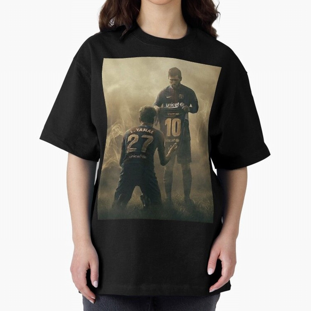 messi giving kamin yamal his shirt iconic design Classic T-Shirt Live the Energy of Global Football Passion for FIFA World Cup 2026, Centered on Messi, CR7 and Mbappe, Portugal, Worldwide Fan Energy, Dramatic Goals, Stadium Lights and Championship