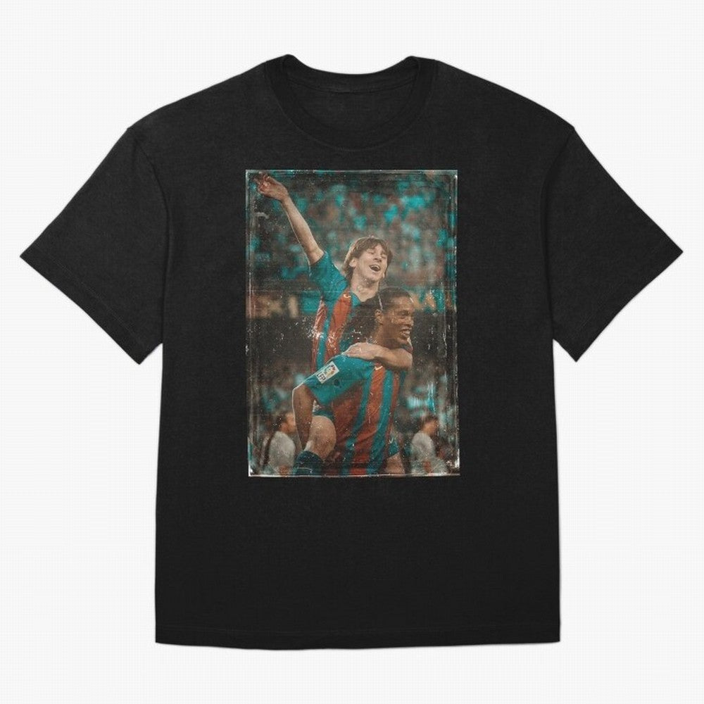 Messi and Ronaldinho Vintage Classic T-Shirt Celebrate Supporters United by FIFA World Cup 2026 USA Canada Mexico Highlighting Mbappe and Neymar, Argentina Energy, Game Day Rituals, Football Legends, Country Pride and the Road to the Final; Ideal