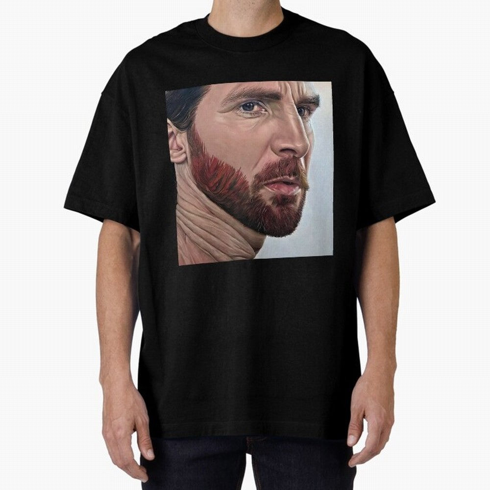 Take a look on Messi Oversized T-Shirt Bring Home Global Football Passion for FIFA World Cup 2026, Connected to Haaland, Portugal, Spain and Germany, Retro Football Energy, Iconic Rivalries, Trophy Chase Drama and Stadium Atmosphere; Made for