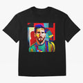 digital image of Messi Oversized T-Shirt Share the FIFA World Cup 2026 Group Stage Journey through Mbappe and Neymar Highlights, France and Portugal Pride, Sports Nostalgia, International Competition, Famous Players and Unforgettable Victories;