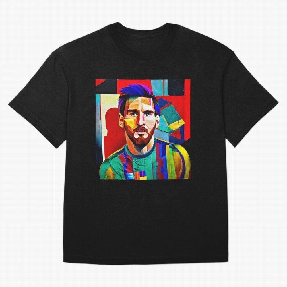 digital image of Messi Oversized T-Shirt Share the FIFA World Cup 2026 Group Stage Journey through Mbappe and Neymar Highlights, France and Portugal Pride, Sports Nostalgia, International Competition, Famous Players and Unforgettable Victories;