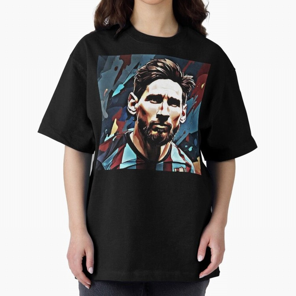 The King Leo Messi Legend Oversized T-Shirt Elevate FIFA World Cup 2026 USA Canada Mexico Inspired by Messi, CR7 and Mbappe, Germany Energy, Stadium Memories, Football Loyalty, International Chants and Championship Tradition; Created for Match Day