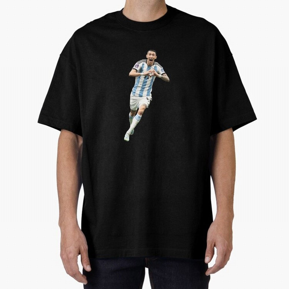 Angel Di Maria Oversized T-Shirt Honor the Beautiful Game during the FIFA World Cup 2026 Journey through Cristiano Ronaldo, Haaland and CR7 Highlights, Spain and Netherlands Pride, Classic Soccer Heritage, Championship Pressure, Fan Loyalty and
