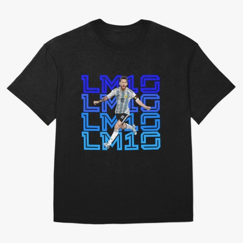 Lionel Messi 10 Oversized T-Shirt Create Global Football Passion for FIFA World Cup 2026 Group Stage, Capturing Haaland and Mbappe, France, Goal Celebration Energy, Supporter Heritage, Football Icons and Worldwide Tournament Joy; Ideal for Football