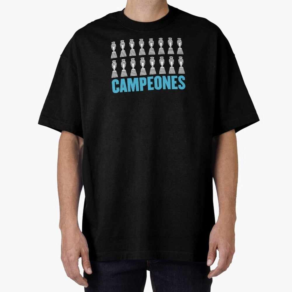 Campeones! Classic T-Shirt Feel International Energy from FIFA World Cup 2026 for Fans of CR7 and Messi and Argentina, France and Brazil, Bringing Fan Favorite Moments, National Team Passion, Big Match Drama and Soccer History; Perfect for People