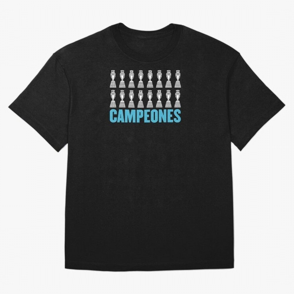 Campeones! Classic T-Shirt Feel International Energy from FIFA World Cup 2026 for Fans of CR7 and Messi and Argentina, France and Brazil, Bringing Fan Favorite Moments, National Team Passion, Big Match Drama and Soccer History; Perfect for People