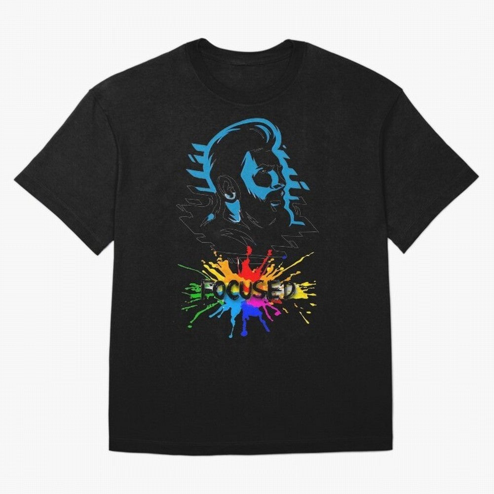 Lionel Messi Focused Classic T-Shirt Celebrate Global Football Passion for FIFA World Cup 2026, Connected to Messi, CR7 and Mbappe, England, Vintage Soccer Flavor, Modern Football Stars, National Flags and Final Night Emotion; Ideal for Football