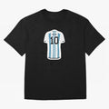 Messi Jersey Oversized T-Shirt Refresh FIFA World Cup 2026 USA Canada Mexico Spirit, Celebrating Brazil, Messi, Vintage Soccer Flavor, Modern Football Stars, National Flags and Final Night Emotion; Perfect for Fans, Collectors, Family Gatherings,