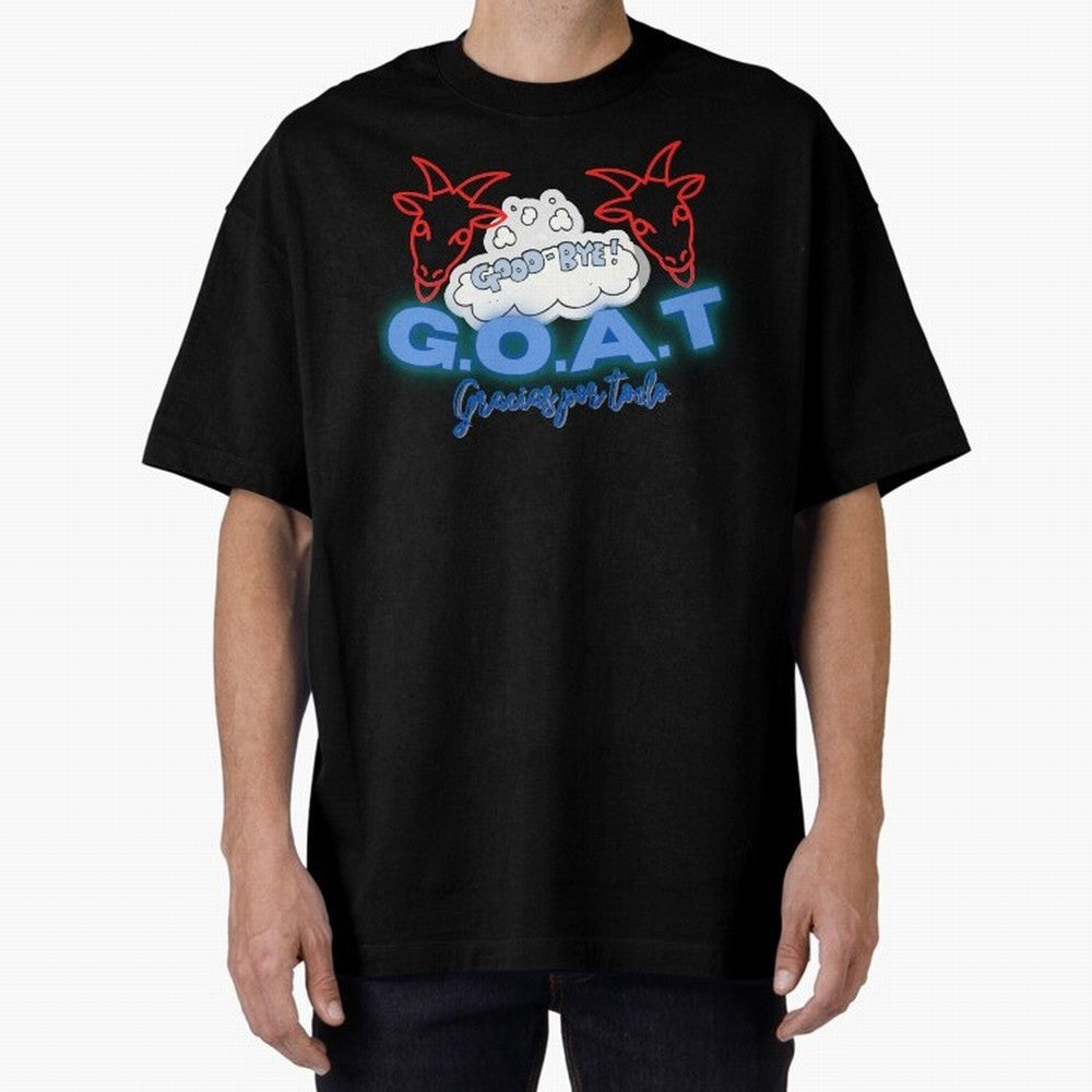 Lionel Messi THANKS GOAT Shirt Oversized T-Shirt Experience FIFA World Cup 2026 Celebrating Haaland, Spain Energy, Global Supporter Spirit, Legendary Goals, National Colors and Tournament Celebration; Great for Supporters Who Love Legendary