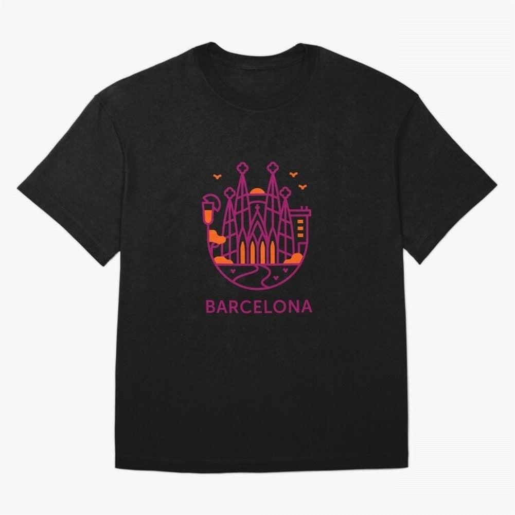 Luggage Barcelona Oversized T-Shirt Spotlight Global Football Passion for FIFA World Cup 2026 Group Stage, Featuring Haaland and Mbappe, Portugal, Spain and Germany, Football Passion, Legendary Performances, Festival Vibes and Supporter Community;