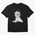 Messi Celebrates Argentina Victory Classic T-Shirt Turn Up for FIFA World Cup 2026 USA Canada Mexico for Fans of Neymar and Portugal, Bringing Football History, Final Match Energy, Crowd Noise and Once in a Lifetime Moments; Perfect for Fans,