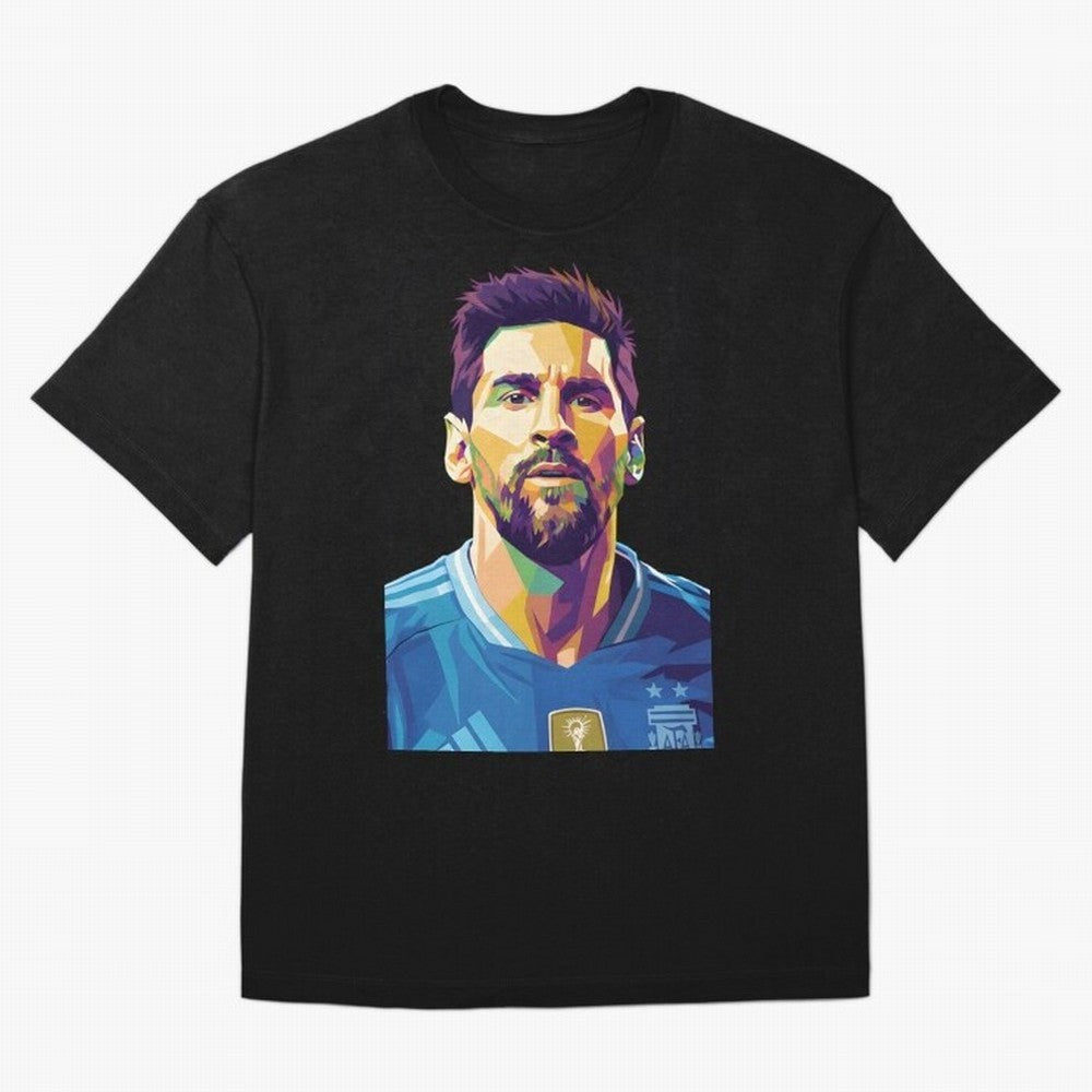 Messi wpap pop art Classic T-Shirt Cheer for Global Football Passion for FIFA World Cup 2026, Highlighting Messi, Neymar and Mbappe, England and Germany, Championship Spirit, Famous Goals, Roaring Crowds and International Football Unity; Made for