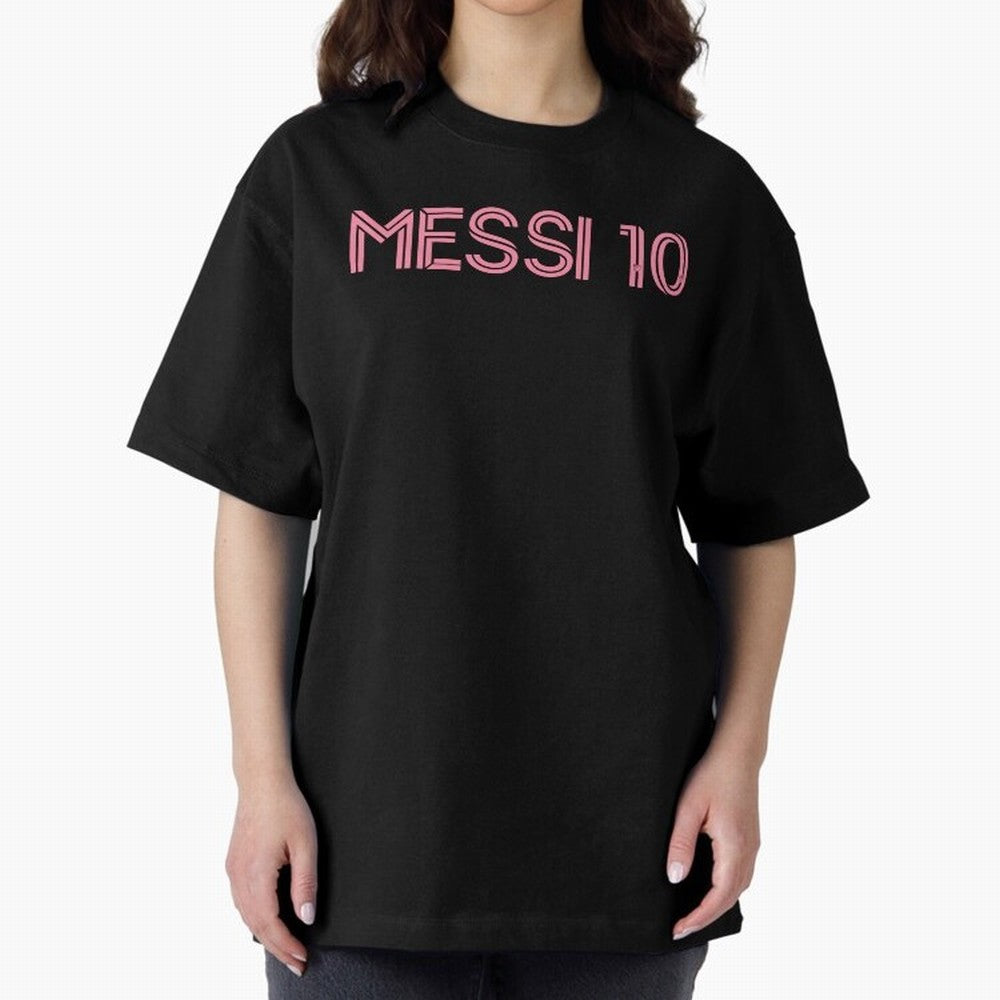 Messi Inter Miami Oversized T-Shirt Feel the Trophy Chase of Match Day Hype around FIFA World Cup 2026 Group Stage, Haaland, France, Football History, Final Match Energy, Crowd Noise and Once in a Lifetime Moments; Great for Watch Parties, Sports